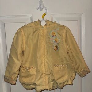 Vintage Disney Princess Light Yellow Raincoat for Kids
